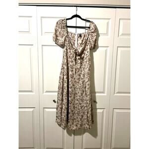 Long Floral Dress Size Lg